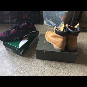 Tim’s size 81/2 pumas size 8
